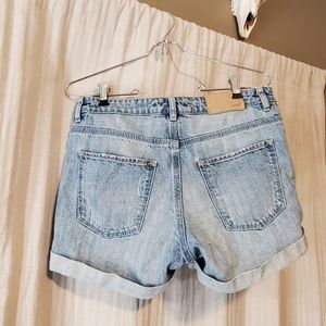 H&M L.O.G.G denim rolled jeans size 26
